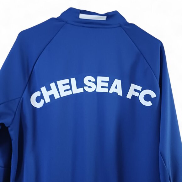 Men’s Adidas Chelsea FC Full Zip Anthem Jacket – Size M,  Blue and White NWOT - Picture 8 of 15